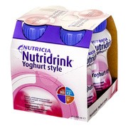 Nutridrink Yoghurt style, płyn o smaku malinowym, 4 x 200 ml