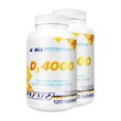 Zestaw 2 x Allnutrition D3 4000, tabletki, 120 szt.