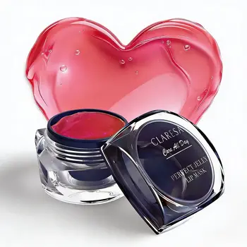 Claresa Care All Day Perfect Jelly Lip Mask, intensywnie regenerująca żelowa maska do ust, Vanilla Cherry, 8 g