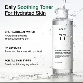 Anua, Heartleaf 77% Toner, łagodzący tonik do twarzy, 40 ml