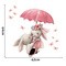 Sipo, Naklejki na ścianę dla dzieci, Króliczki pod parasolem, 1 szt.