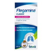 alt Flegamina, 4 mg/5 ml, syrop o smaku malinowym, 120 ml