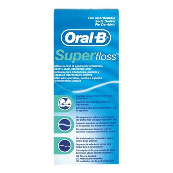 Oral-B Superfloss, nić dentystyczna,  50 odmierzonych odcinków