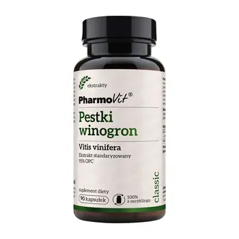 Pestki winogron, kapsułki, 90 szt.