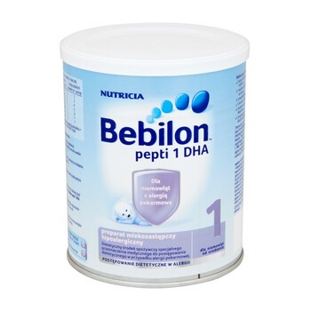 Bebilon Pepti 1 DHA, preparat mlekozastępczy hipoalergiczny, proszek, 450 g