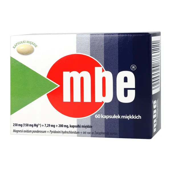 MBE Magnez 150mg + Witamina B6 + Witamina E 60 kapsułek [HASCO]