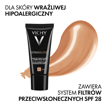Vichy Dermablend, fluid korygujacy 16 h trwałość, SPF 35, 20 Vanilia, 30 ml