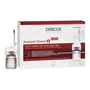 alt Vichy Dercos Aminexil Clinical 5, kuracja przeciw wypadaniu włosów dla kobiet, 6 ml, 21 ampułek