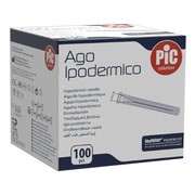 PiC Ago Ipodermico, sterylna igła iniekcyjna jednorazowego użytku, 21G 0,8x25 mm, 100 szt. https://azcdn.doz.pl/image/d/product/048359ec-scale-180x180.png