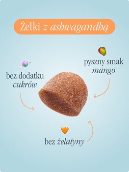 Health Labs AshwaMe Gummies, żelki, smak mango, 60 szt.