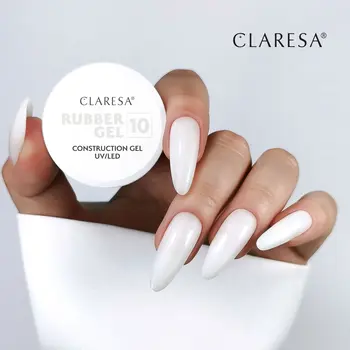 Claresa Rubber Gel, żel budujący do paznokci, 10, 45 g