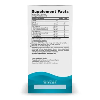 Nordic Naturals, Complete Omega 565 mg, smak cytrynowy, kapsułki, 120 szt.