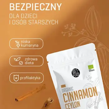 Diet-Food, Bio Cynamon Cejloński Mielony, 100 g