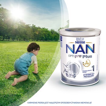 Nestle Nan Optipro Plus 1, 5 HMO, mleko początkowe dla niemowląt od urodzenia, 800 g