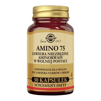 Solgar Amino 75, kapsułki, 30 szt.