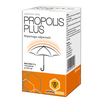 Propolis Plus, tabletki, bez cukru, 100 szt.