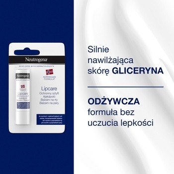 Neutrogena Formuła Norweska, ochronny sztyft do suchych i spierzchniętych ust, 4,8 g