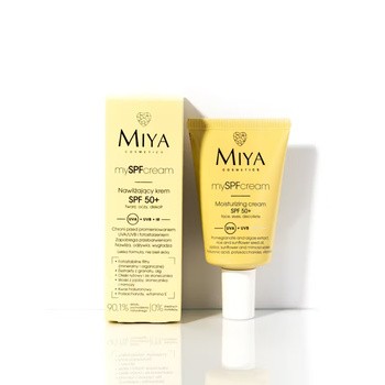 Miya Cosmetics mySPFcream, Nawilżający krem SPF 50+ twarz/oczy/dekolt, 40 ml