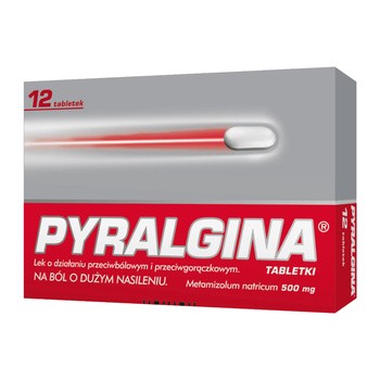 Pyralgina, 500 mg, tabletki, 12 szt.