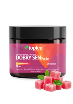 Dobry Sen Forte, żelki konopno-ziołowe z melatoniną, smak wiśniowy, 30 szt.