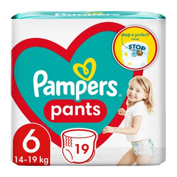 Pampers Pants 6 (14-19 kg), pieluchomajtki jednorazowe, 19 szt.