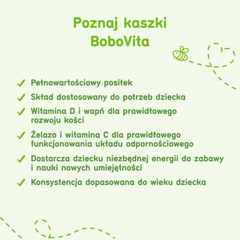 BoboVita Porcja Zbóż, kaszka mleczna, wielozbożowo-jaglana, wieloowocowa, 210 g