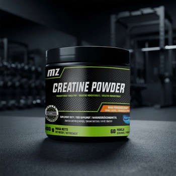 MZ Creatine Powder, proszek, smak pomarańczowy, 300 g