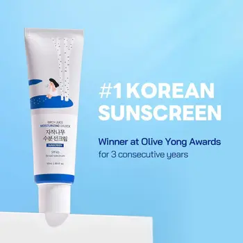 Round Lab Birch Juice Moisturizing Sunscreen, krem przeciwsłoneczny z sokiem brzozowym, SPF 50+, 50 ml