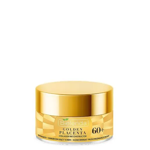 Крем-концентрат для лица Bielenda Golden Placenta Collagen Reconstructor восстанавливающий, против морщин, 60+, 50 мл — фото 2