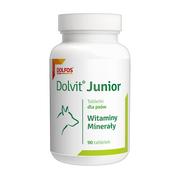 Dolvit Junior, witaminy i minerały dla szczeniąt i młodych psów, tabletki, 90 szt. https://azcdn.doz.pl/image/d/product/22a9a4ca-scale-180x180.png