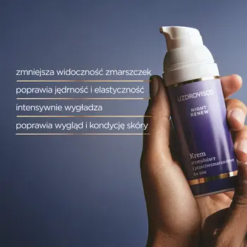 Uzdrovisco Night Renew, krem stymulujący i przeciwzmarszczkowy na noc, 50 ml