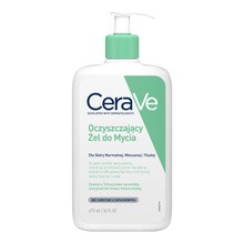CeraVe, oczyszczający żel do mycia z ceramidami dla skóry normalnej i tłustej, 473 ml