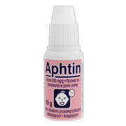 Aphtin, 200 mg/g, płyn do stosowania w jamie ustnej, 10 g