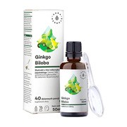 Aura Herbals Ginkgo Biloba, ekstrakt Miłorząb Japoński 50:1, płyn, 50 ml        