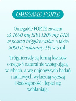 Health Labs, OmegaMe Forte, płyn, smak pomarańczowy, 160 ml