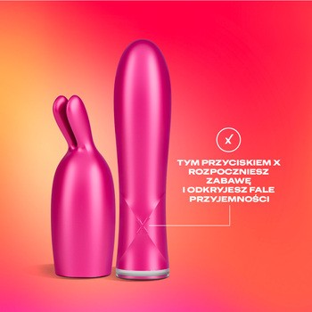 Durex Play 2w1 Vibe&Tease, wibrator i końcówka stymulująca, 1 zestaw