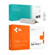 Zestaw HIV Test Domowy 3w1 + SYPH-Check-1, szybki test na kiłę