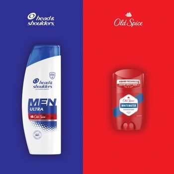 Zestaw Old Spice Whitewater, dezodorant w sztyfcie dla mężczyzn 50 ml + Head & Shoulders Men Ultra Old Spice, szampon dla mężczyzn, 330 ml