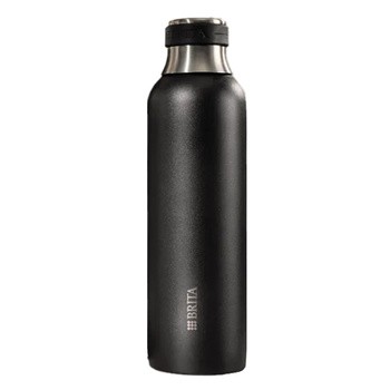 Brita, sodaTrio, butelka ze stali nierdzewnej 0,9l, czarna, 1 szt.