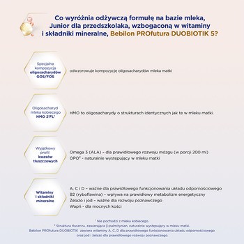 Bebilon Profutura DUOBIOTIK 5, formuła na bazie mleka po 3. roku życia, proszek, 800 g