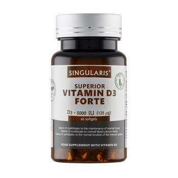 Singularis Vitamin D3 Forte 5000 IU Superior, kapsułki, 60 szt.