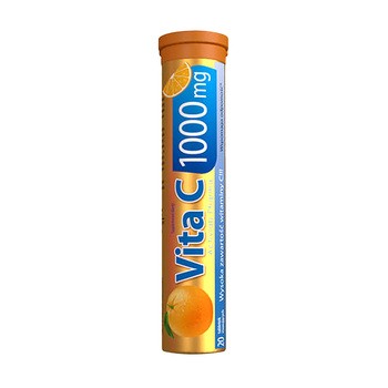 Vita C 1000 mg Activlab Pharma, tabletki musujące, smak pomarańczowy, 20 szt.