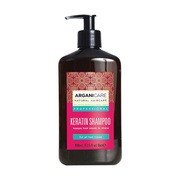 Arganicare Keratin Shampoo, keratynowy szampon do włosów, intensywnie regenerujący, 400 ml