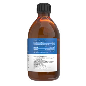 Vitaler's Tran norweski + D3 2000 IU, płyn, smak pomarańczowy, 250 ml