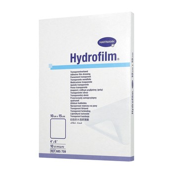 Hydrofilm, opatrunek jałowy przezroczysty, 10 cm x 15 cm, 10 szt.
