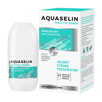 Aquaselin Sensitive Women, specjalistyczny antyperspirant roll-on, 50 ml