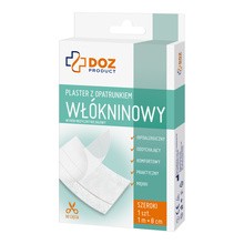 DOZ PRODUCT Plaster z opatrunkiem, włókninowy, 1 m x 8 cm, 1 szt.
