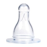 alt Canpol, silikonowy smoczek na butelkę, okrągły, szybki, 12 m+, 1 szt.