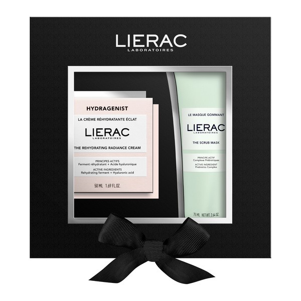Lierac Zestaw Lierac, nawilżający krem rozświetlający Hydragenist 50 ml + maska 75 ml
