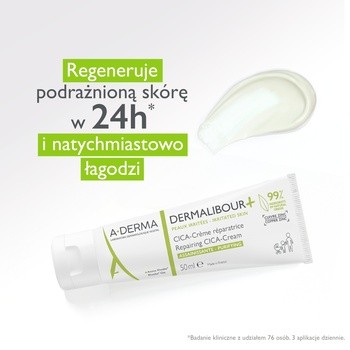 Aderma Dermalibour+ CICA, krem regenerujący, natychmiastowa ulga dla podrażnionej skóry, 100 ml